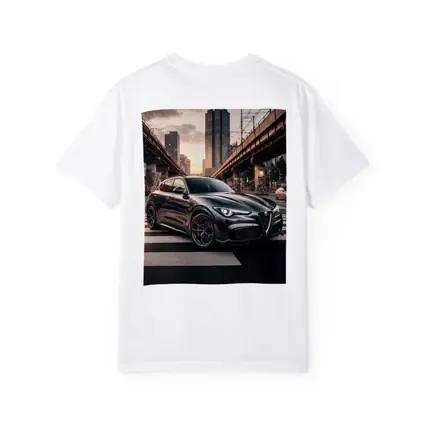 Alfa Romeo Stelvio Dark City Street Scene