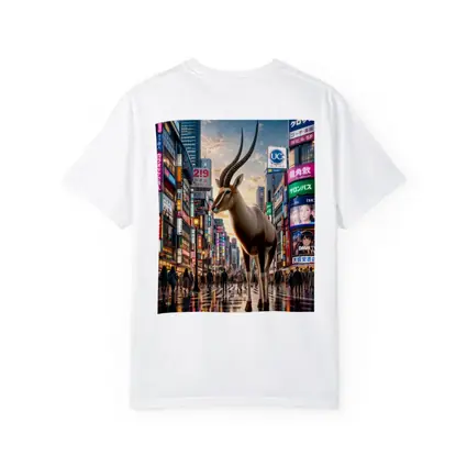 Giant Antelope Standing in Tokyo City Streets