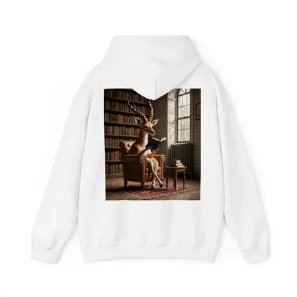 Antelope Reading Book In Library Room
