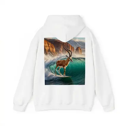 Antelope Surfing Giant Wave Rocky Cliffs