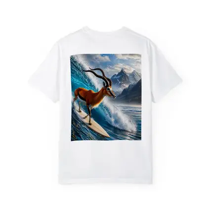 Antelope Surfing Giant Ocean Wave Mountains