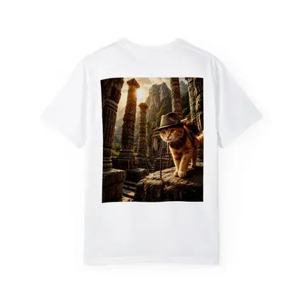 Adventurer Cat Exploring Ancient Stone Ruins