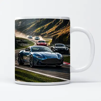 Aston Martin Vantage Racing Mountain Road Scene