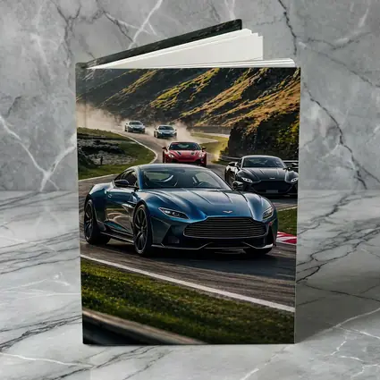 Aston Martin Vantage Racing Mountain Road Scene