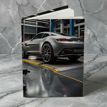 Aston Martin Vanquish Silver Inside Service Garage