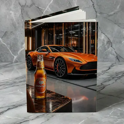 Aston Martin DB11 Orange Luxury Showroom
