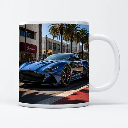 Aston Martin DBS Superleggera Blue Los Angeles