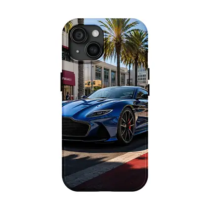 Aston Martin DBS Superleggera Blue Los Angeles