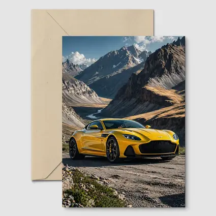 Aston Martin DBS Superleggera Yellow Mountain Road