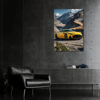 Aston Martin DBS Superleggera Yellow Mountain Road