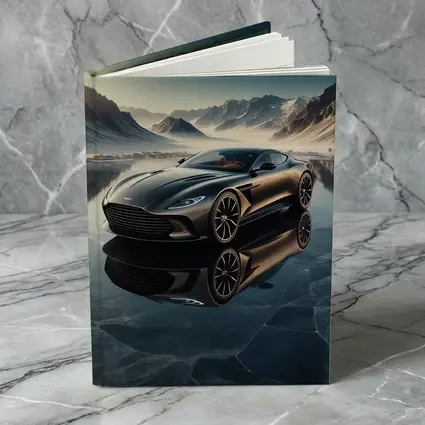 Aston Martin DB11 Black Icy Mountain Backdrop