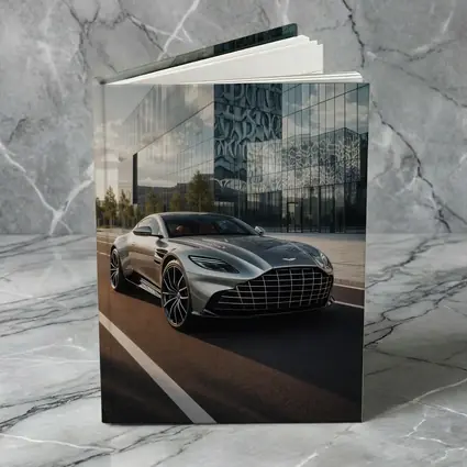 Aston Martin DB11 Silver Modern Architecture Background