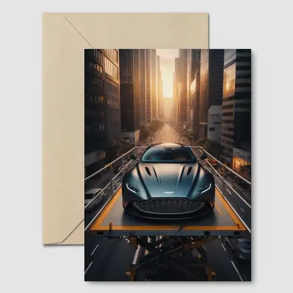 Aston Martin DB11 City Sunset Street Scene