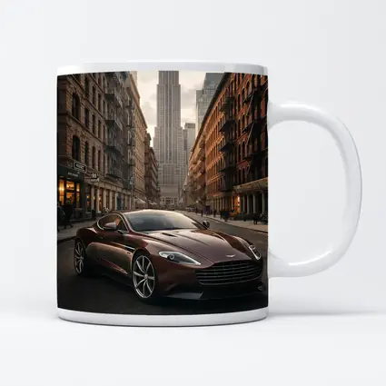 Aston Martin Vanquish Brown New York Street