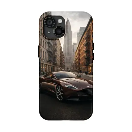 Aston Martin Vanquish Brown New York Street