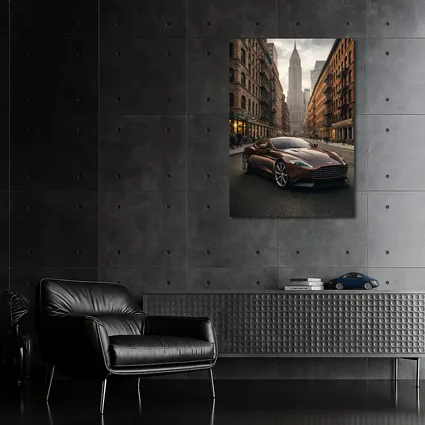 Aston Martin Vanquish Brown New York Street