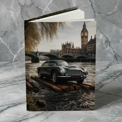 Aston Martin DB5 London Big Ben River
