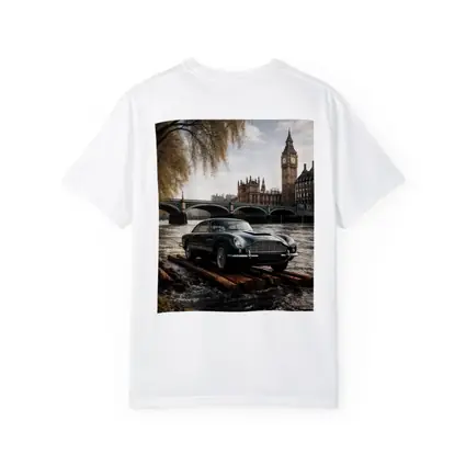 Aston Martin DB5 London Big Ben River