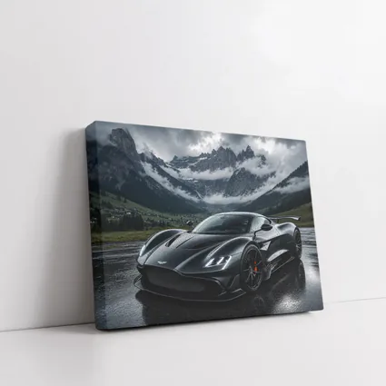 Aston Martin Valkyrie Wet Mountain Backdrop