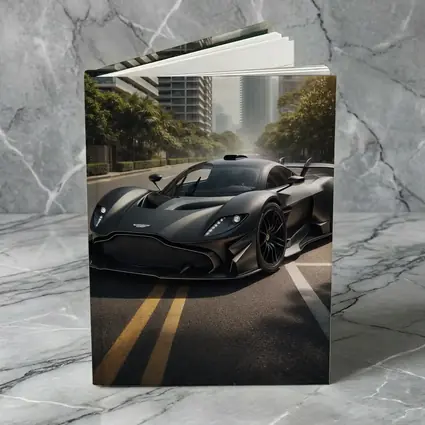 Aston Martin Valkyrie Matte Black City Street