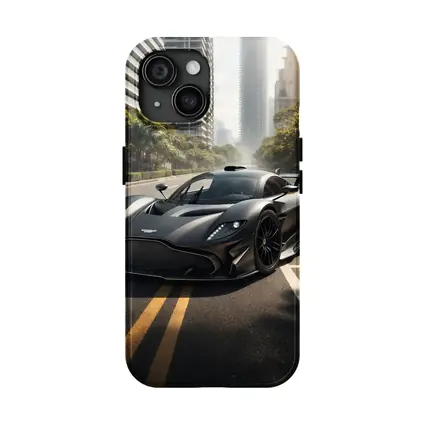 Aston Martin Valkyrie Matte Black City Street
