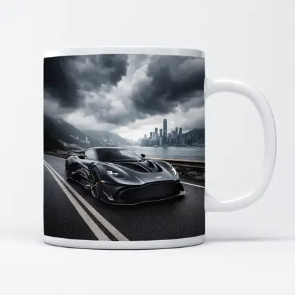 Aston Martin Valkyrie Dark Stormy City Road