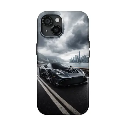 Aston Martin Valkyrie Dark Stormy City Road