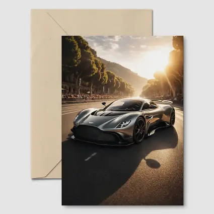 Aston Martin Valkyrie On Sunlit Road