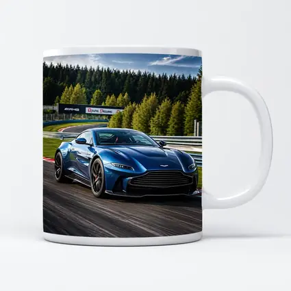 Aston Martin Vantage Blue Racing Track