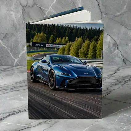 Aston Martin Vantage Blue Racing Track