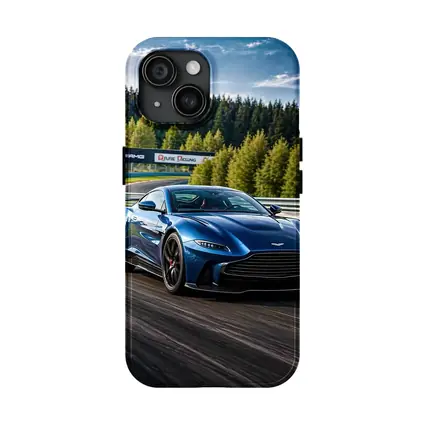 Aston Martin Vantage Blue Racing Track