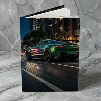 Aston Martin Vantage Green US Flag Night