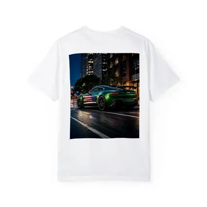 Aston Martin Vantage Green US Flag Night