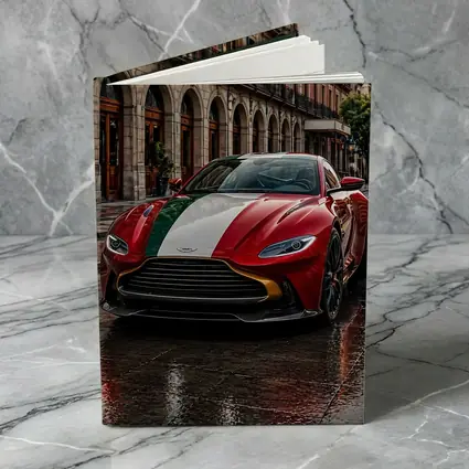 Aston Martin Vantage Red Italian Flag City Street