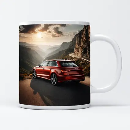 Audi A3 Red Mountain Road Sunset Drive