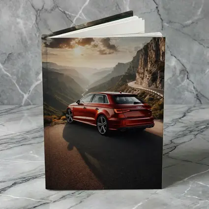 Audi A3 Red Mountain Road Sunset Drive