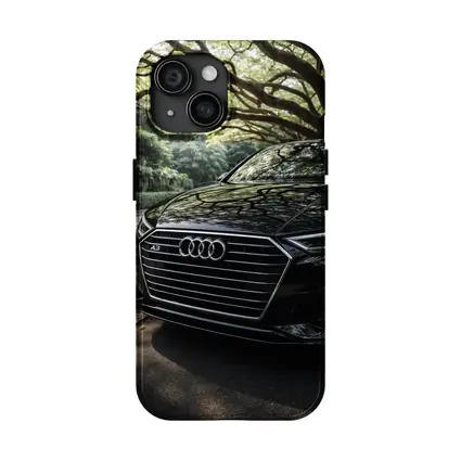 Audi A3 Black Grille Under Forest Trees