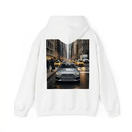 Audi A4 Silver Sedan New York City Street