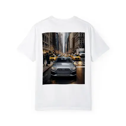 Audi A4 Silver Sedan New York City Street