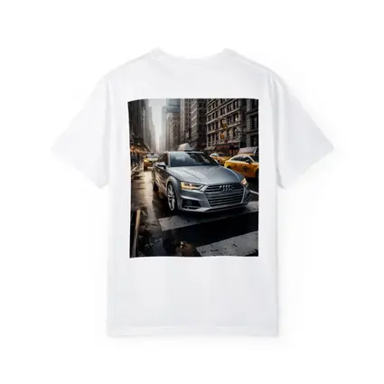 Audi A4 Silver Sedan New York City Street