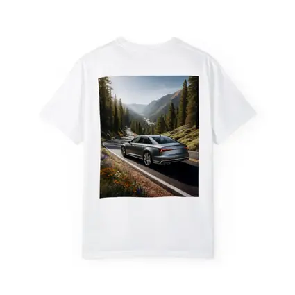 Audi A6 Silver Sedan Mountain Road Drive