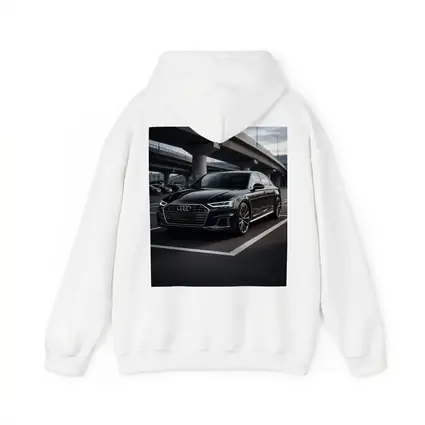 Audi A8 Black Sedan Urban Overpass Setting