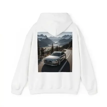Audi A6 Silver Sedan Mountain Alpine Road