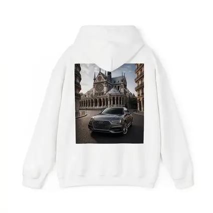 Audi A6 Parked Before Notre Dame Paris