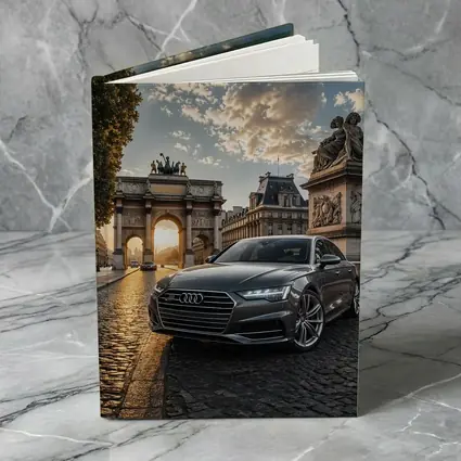Audi A6 Parked Near Paris Arch