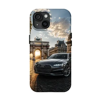 Audi A6 Parked Near Paris Arch