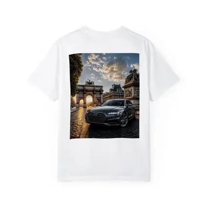 Audi A6 Parked Near Paris Arch