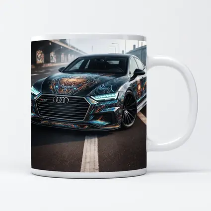 Audi A7 Custom Dragon Wrap Urban Street