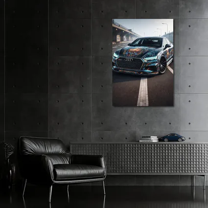 Audi A7 Custom Dragon Wrap Urban Street