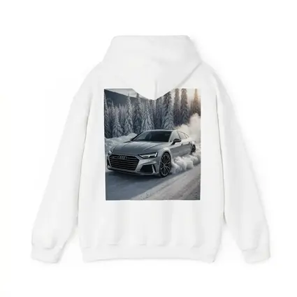 Audi A7 Drifting Through Snowy Winter Road